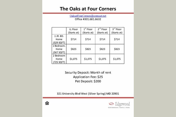 Oaks At Four Corners Silver Spring Md Reviews